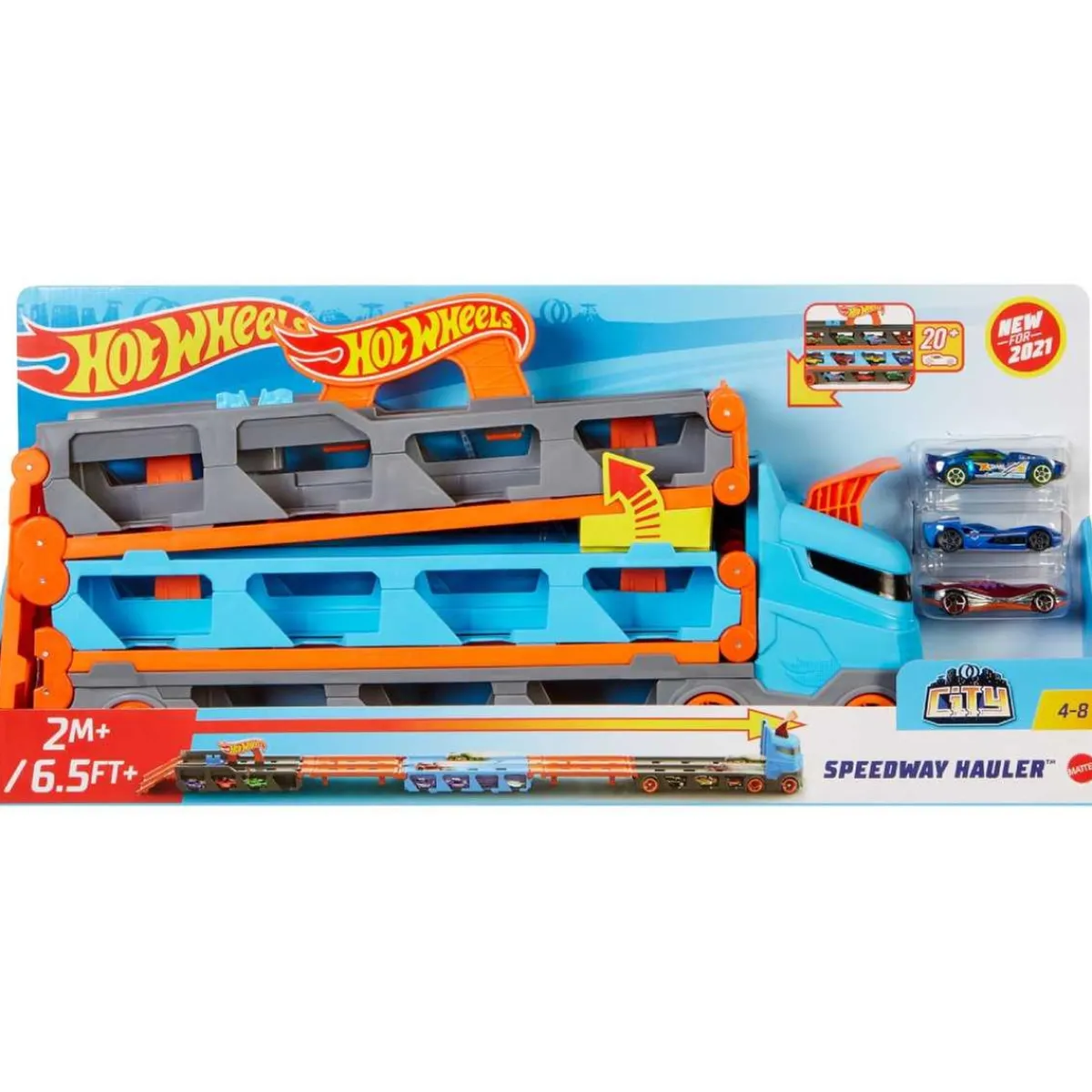 Hot Wheels - Camión de transporte convertible Vehículos Y Circuitos