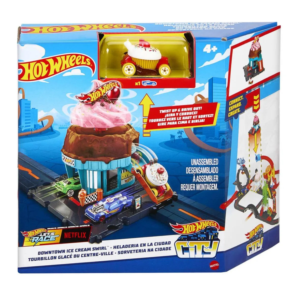 Clearance Hot Wheels - City Pista Let'S Race Heladería ㅤ Vehículos Y Circuitos