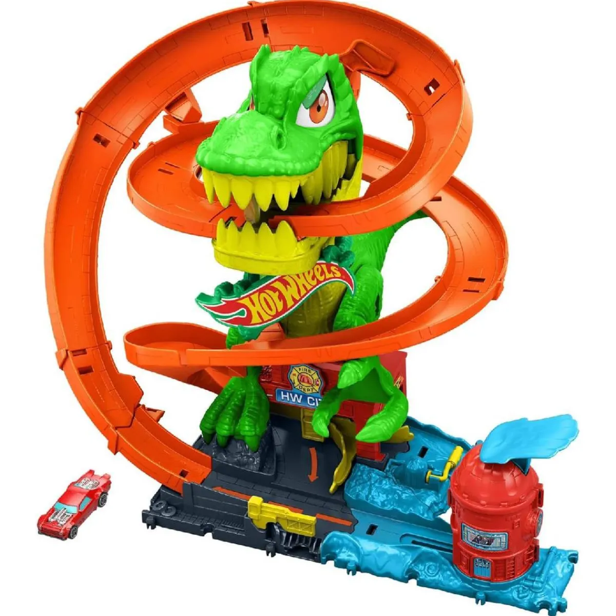 Hot Wheels - Estación de bomberos T-Rex*MATTEL Hot