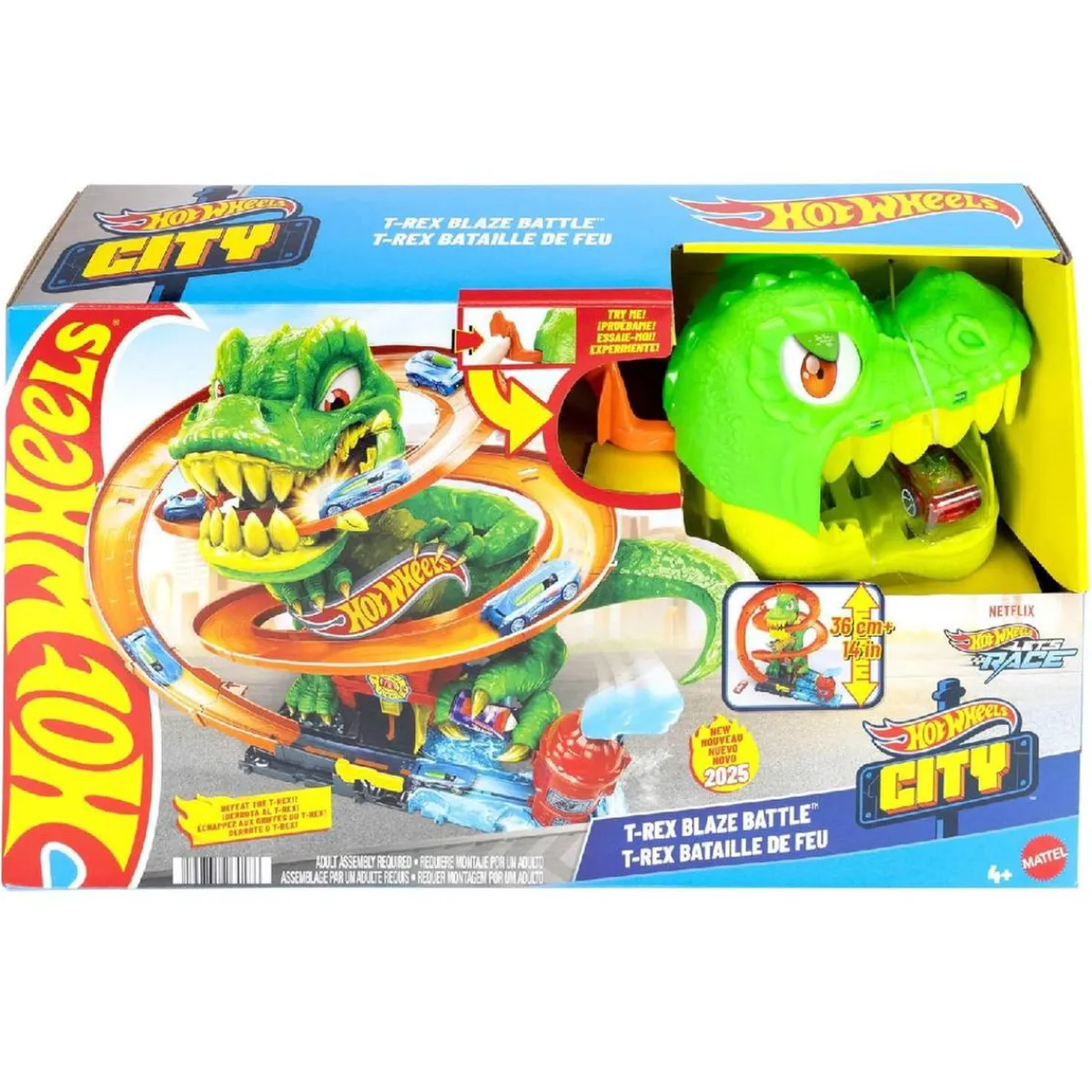 Hot Wheels - Estación de bomberos T-Rex*MATTEL Hot