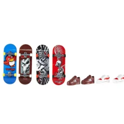 Hot Wheels - Monopatín de dedos Hot Wheels: Pack de 4 modelos variados (Varios modelos) ㅤ*MATTEL Discount