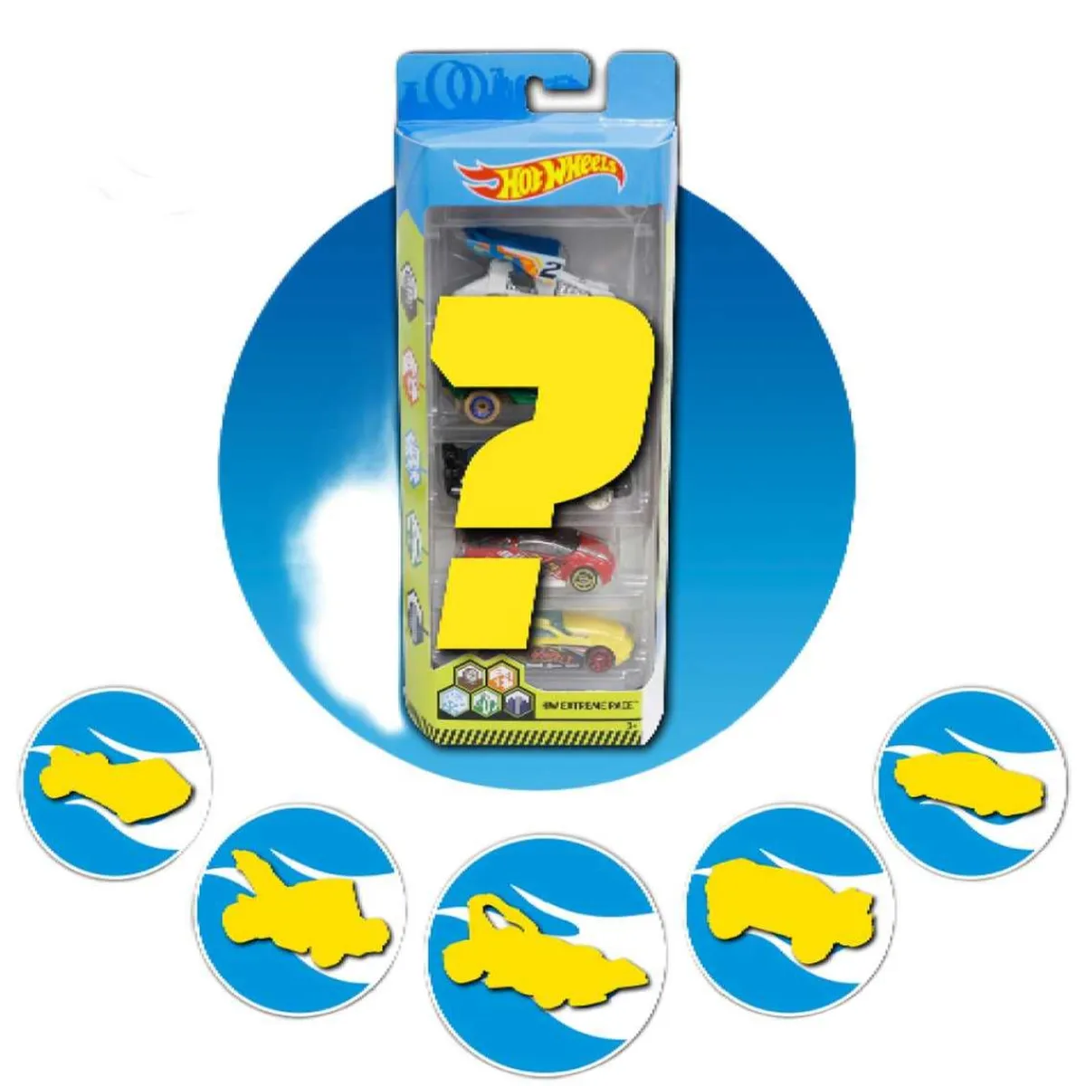 New Hot Wheels - Pack de 5 Coches (varios modelos) Vehículos Y Circuitos