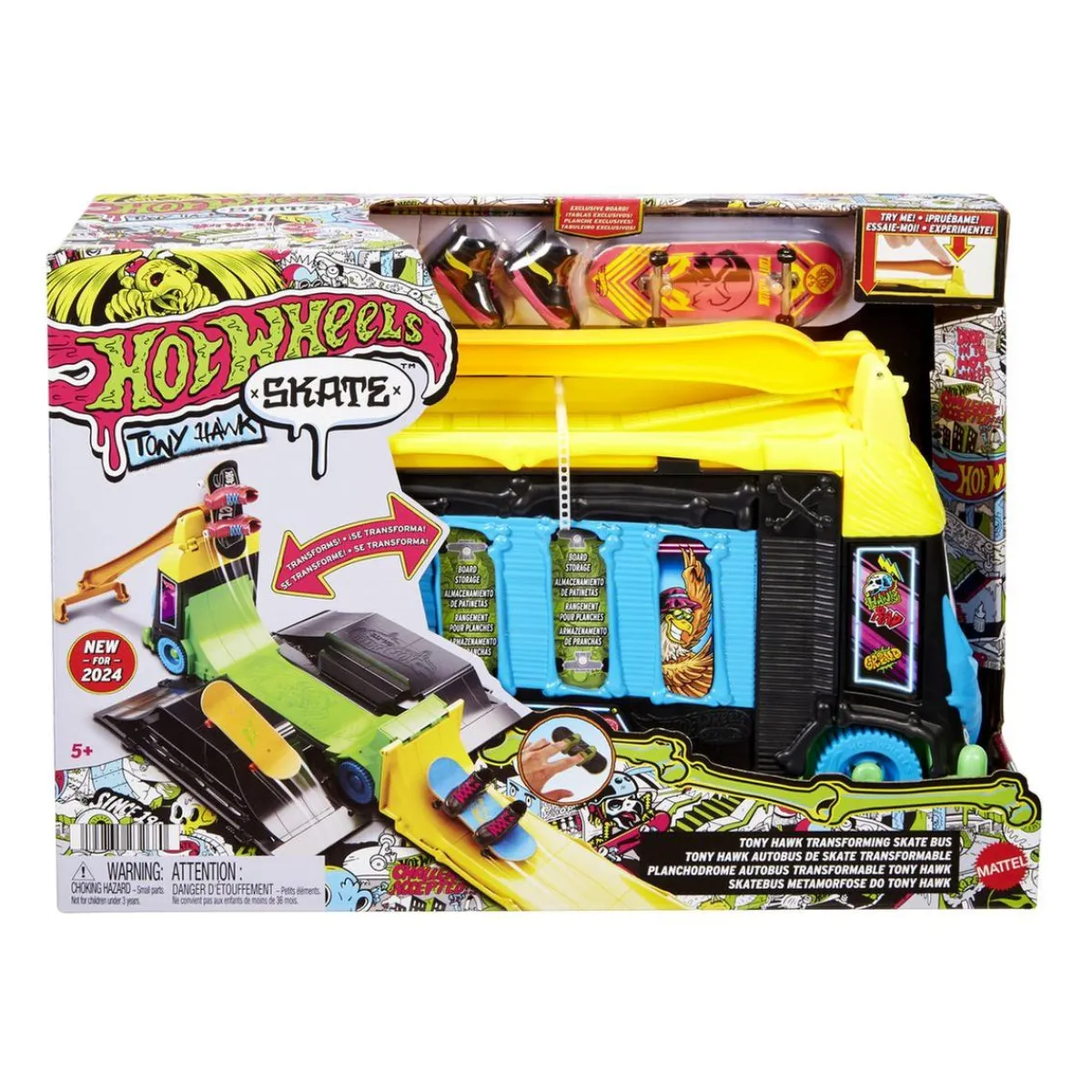 Hot Wheels - Parque Skate Maniobras Tony Hawk Bus HXL15 ㅤ*TOYS "R" US Best