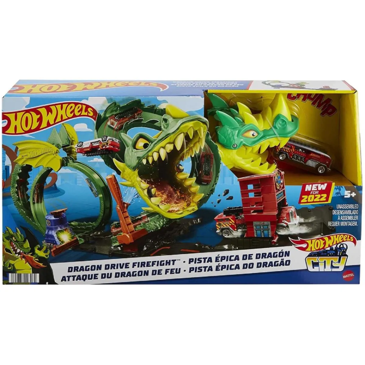 Hot Wheels - Pista dragón furioso en la ciudad*MATTEL