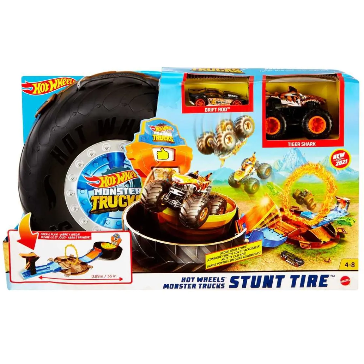 Best Hot Wheels - Playset neumáticos para acrobacias Monster Trucks Vehículos Y Circuitos