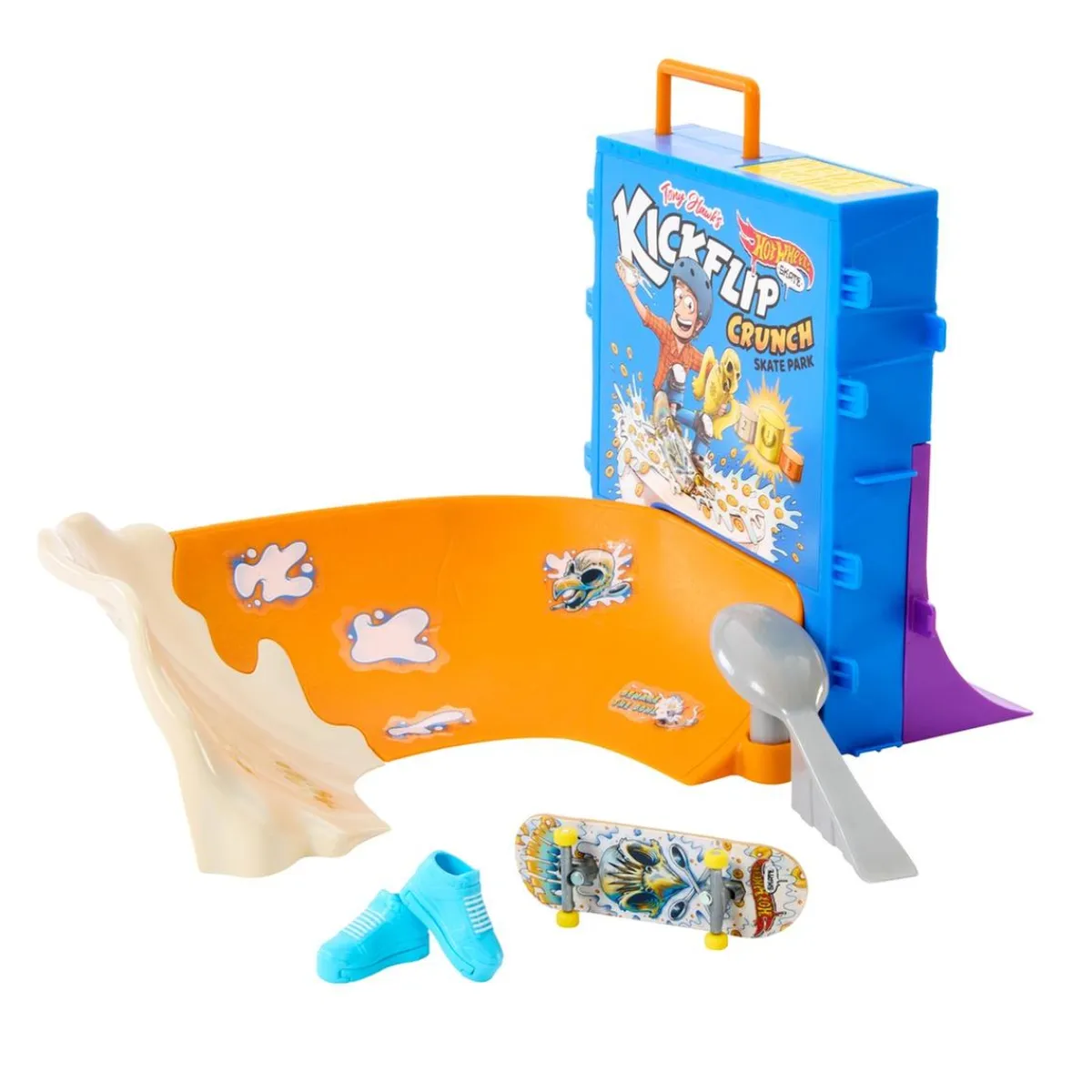 Hot Wheels - Skatepark miniatura con fingerboard exclusivo ㅤ*MATTEL Online