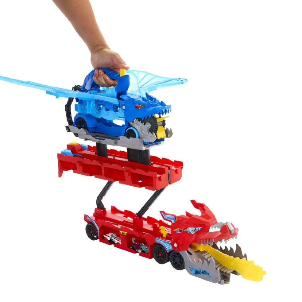 City - Dragón Transportador con Ataque Doble*HOT WHEELS Hot
