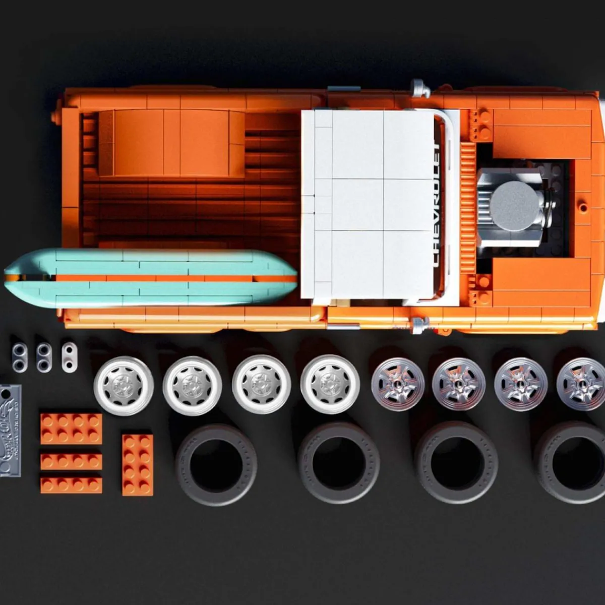Hot Wheels Elite - Pickup Chevy '62 Personalizada Juguetes De Construcción