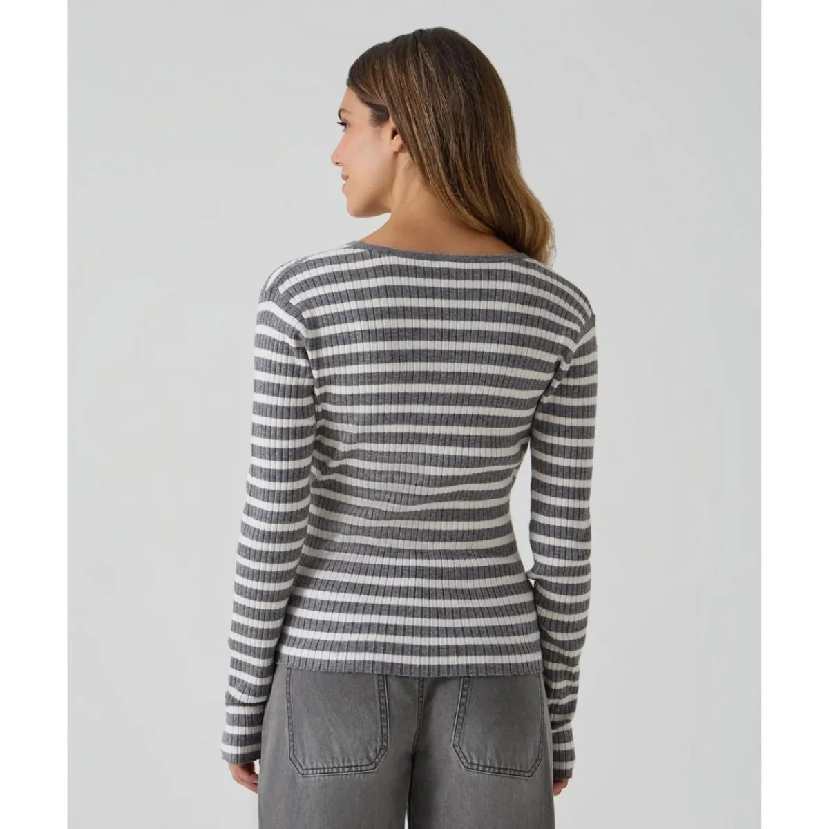 Clearance Jersey premamá a rayas grises Premamá·Moda|Moda·Prendas De Punto