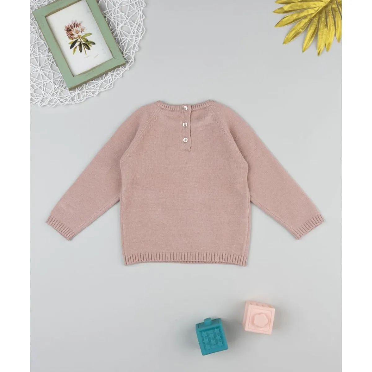 Jersey rosa de niña con gato*Prenatal Discount