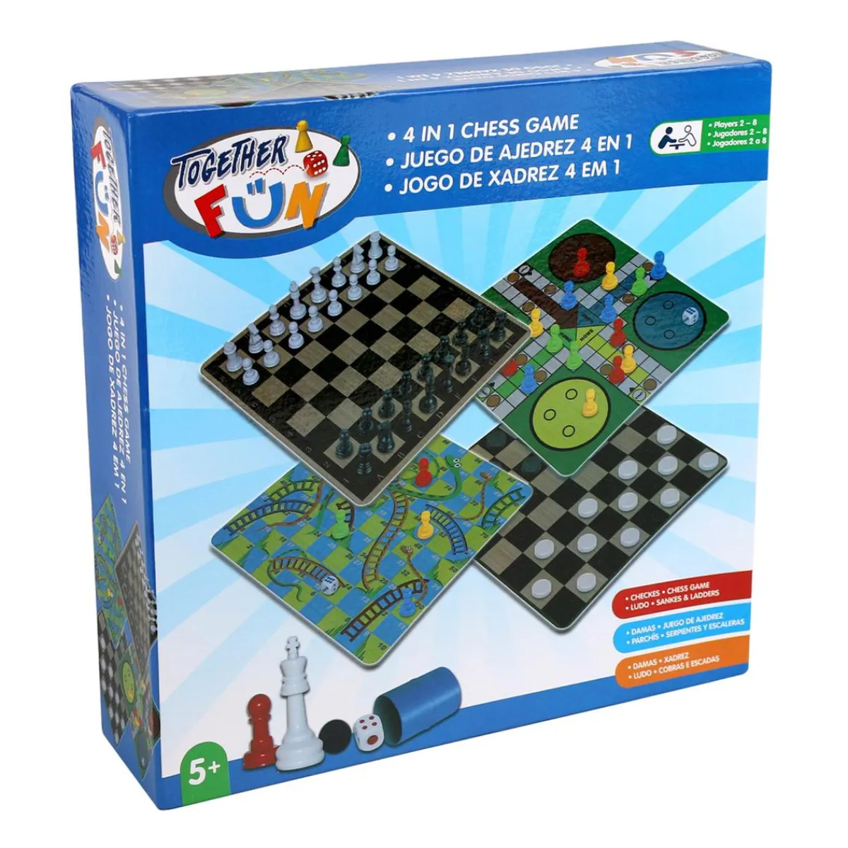 Juego de Ajedrez 4 en 1*FUN WORLD (ASIA) LTD Online