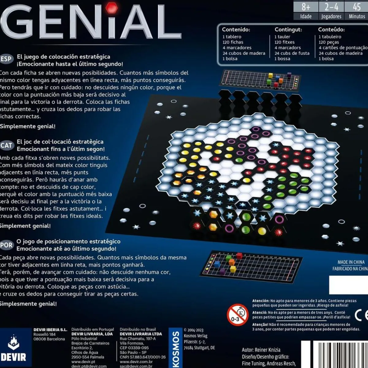 Juego de Mesa Familiar Genial ㅤ*DEVIR Best