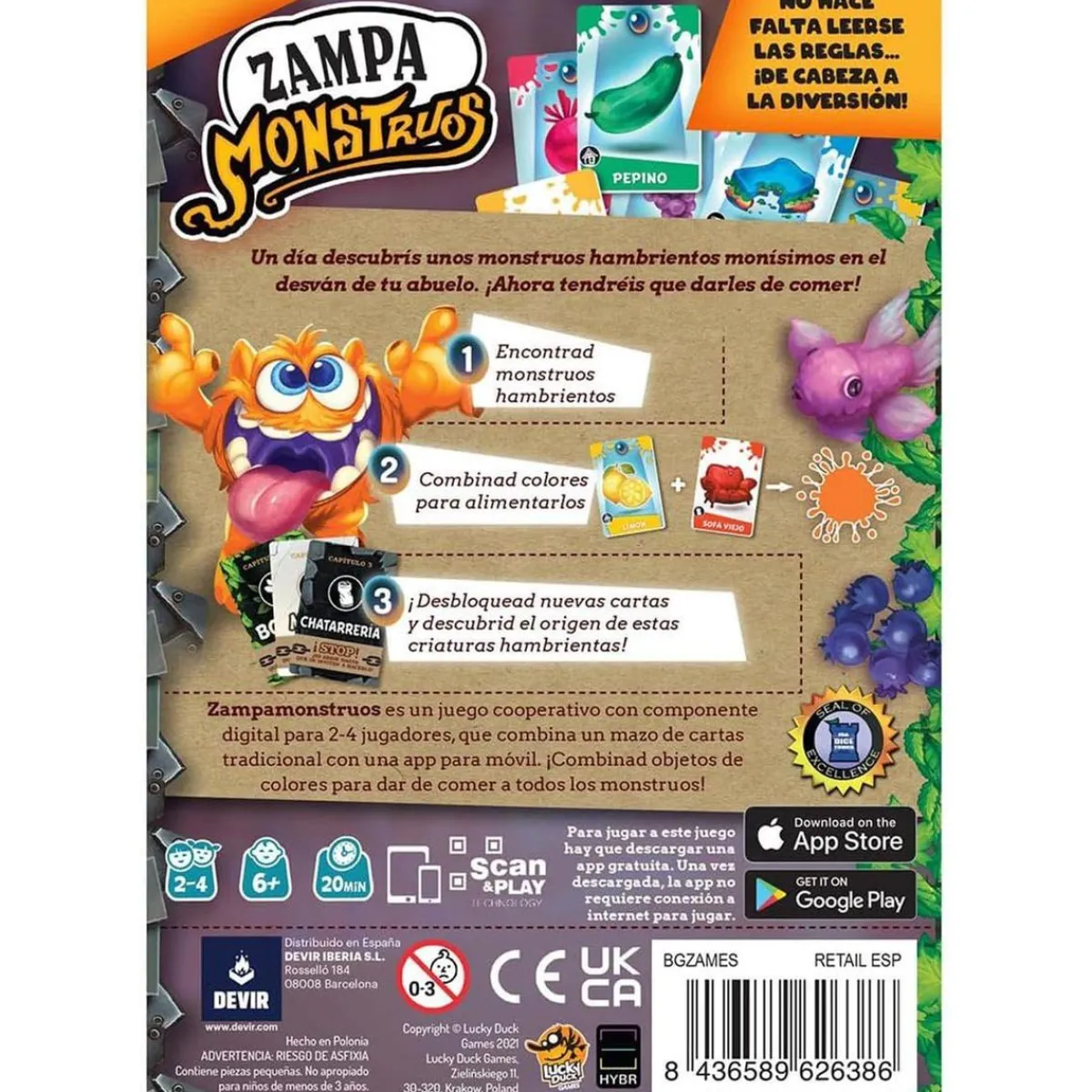 Best Juego de mesa Zampa Monstruos ㅤ Friki Zone|Juegos Y Puzzles