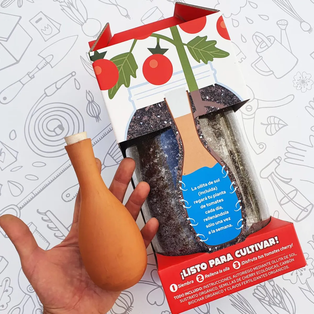 New Kit de cultivo de tomate Cherry orgánico para interior Steam