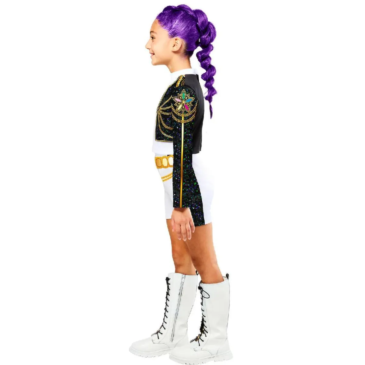 Outlet K-pop Demon Hunters - Disfraz Rumi Golden Classic - Talla XS (5-6 años) Halloween|Disfraces