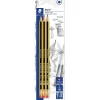 Online Lápices de grafito con goma, grosor nº2, dureza HB, pack de 3 unidades ㅤ Material Escolar