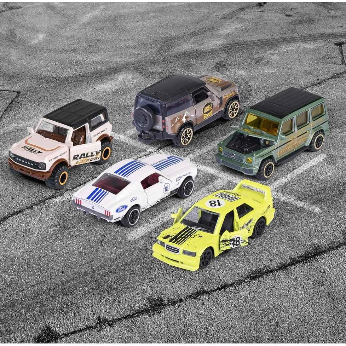 Discount - 5 Coches de Metal Vehículos Y Circuitos