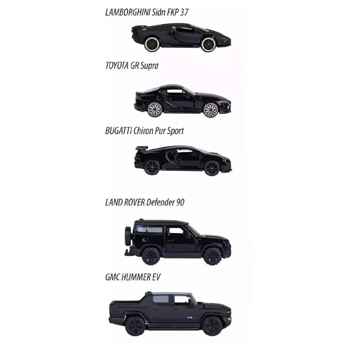 - Pack 5 Coches Black Edition*MAJORETTE Clearance