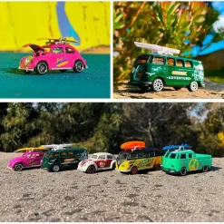 Majorette - Set de 5 vehículos Volkswagen The Originals, escala 1:64, partes en metal ㅤ*MAJORETTE TOYS Sale