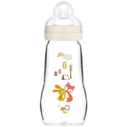 - Biberón de cristal Feel Good 260 ml Beige*MAM Sale
