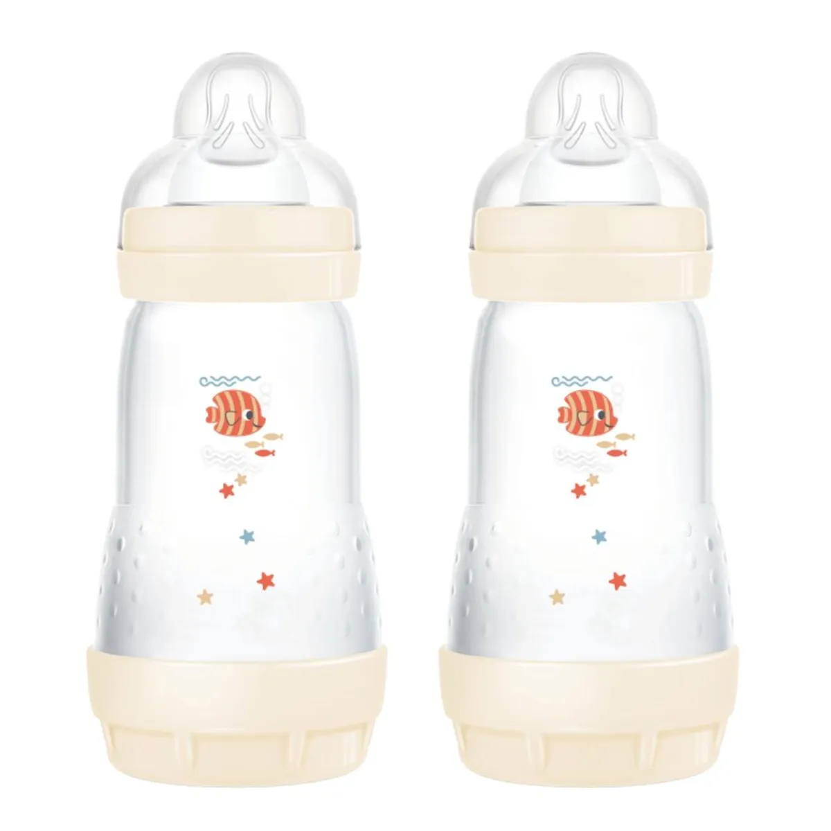Discount - Conjunto 2 biberones Easy Active anticólicos 260 ml Beige Biberones Y Chupetes·Biberones