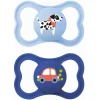Outlet - Pack 2 chupetes Supreme silicona mate +6 meses azul Biberones Y Chupetes·Chupetes