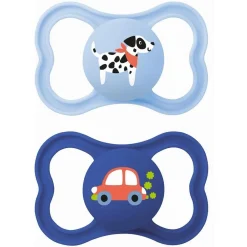 Outlet - Pack 2 chupetes Supreme silicona mate +6 meses azul Biberones Y Chupetes·Chupetes