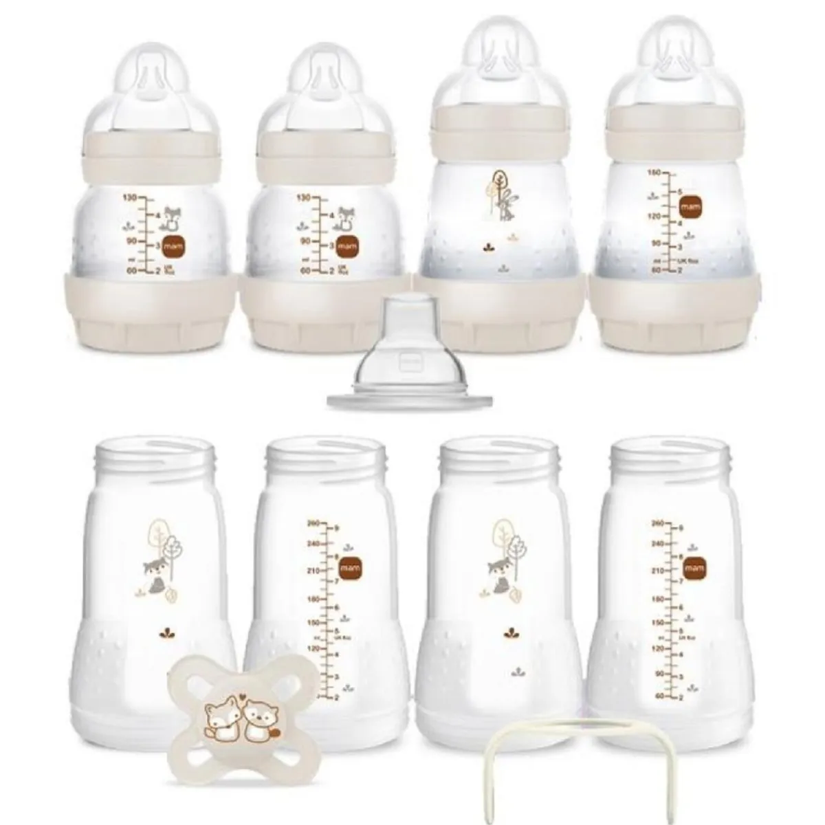 - Set de biberones anticólicos Welcome to the World Easy Start beige*MAM Sale