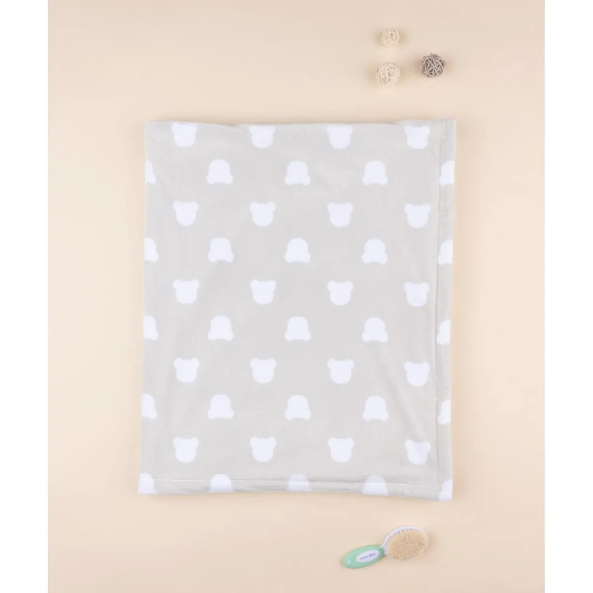 Manta de Cama de Forro Polar Unisex Gris*Prenatal Discount