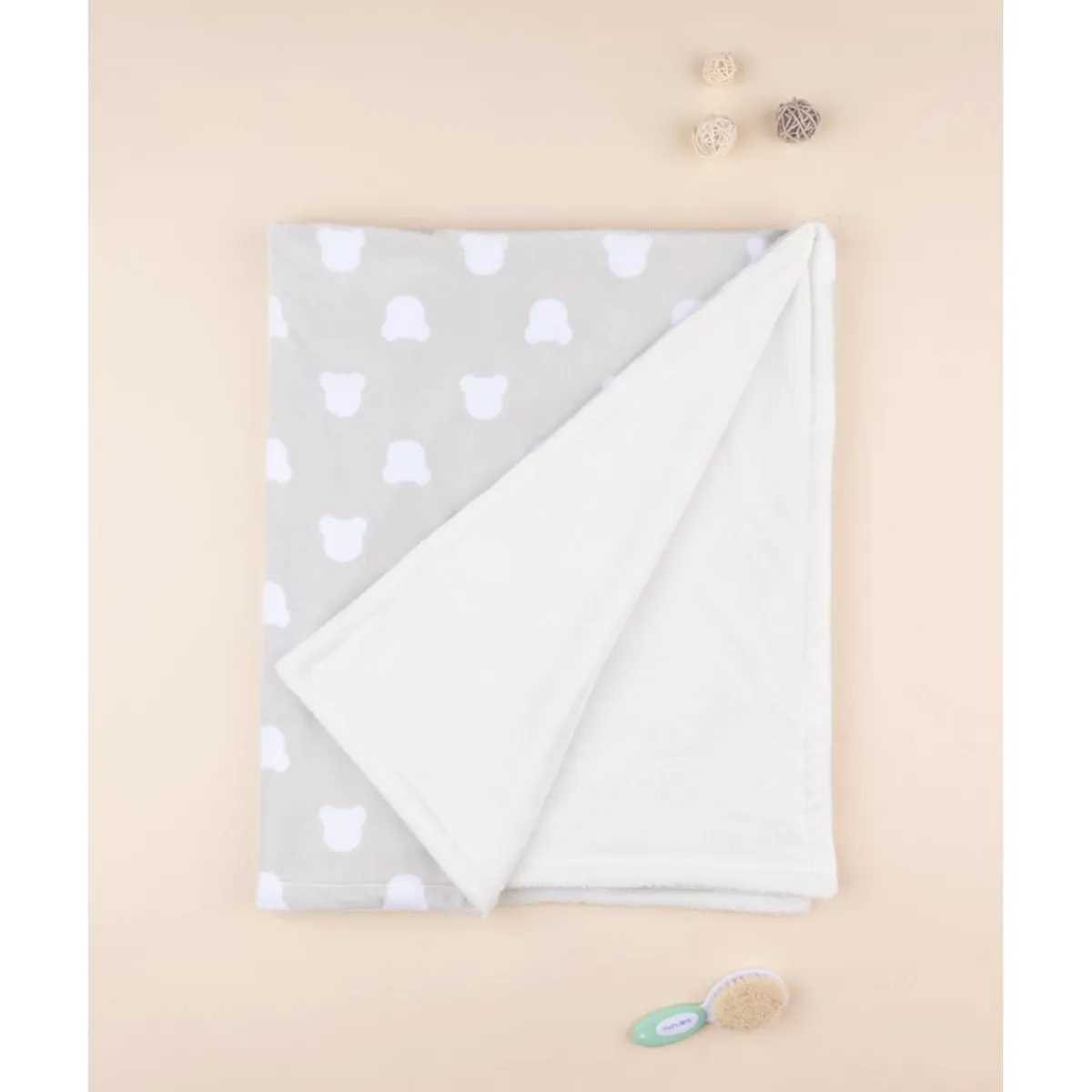 Manta de Cama de Forro Polar Unisex Gris*Prenatal Discount