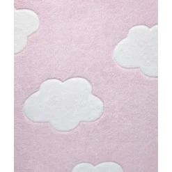 Outlet Manta para cama de peluche sintético rosa con nubes Ropa De Cama·Sábanas Y Mantas|Recién Nacido·Ropa De Cama