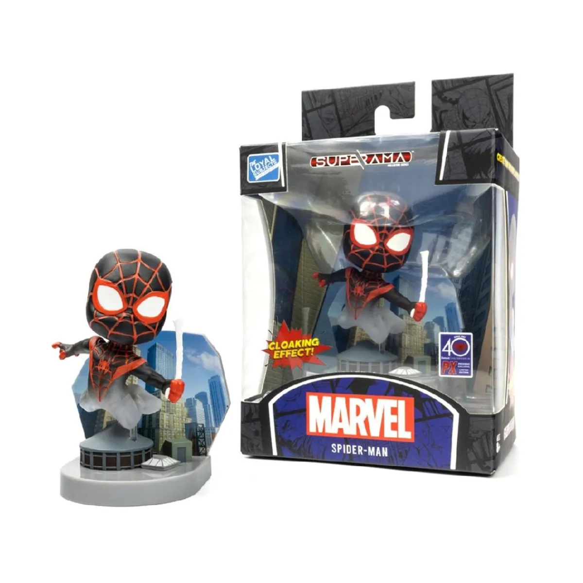 Outlet Marvel - Mini Diorama Superama - Spider-man Miles Morales Merchandising