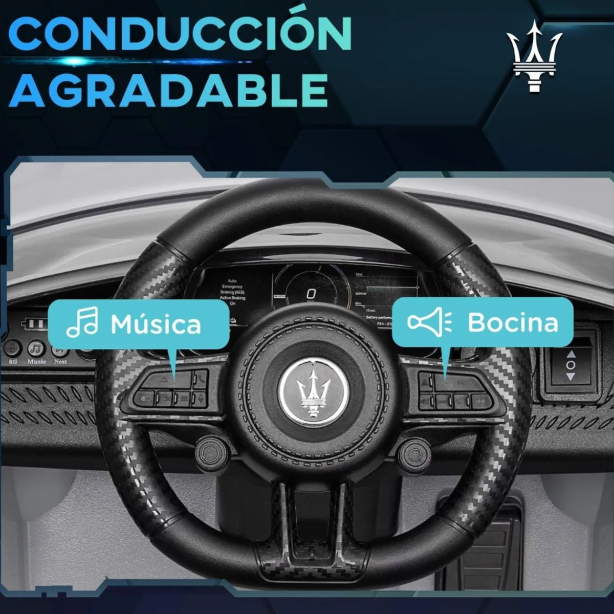 Maserati Gran Turismo Folgore eléctrico Gris*AIYAPLAY New
