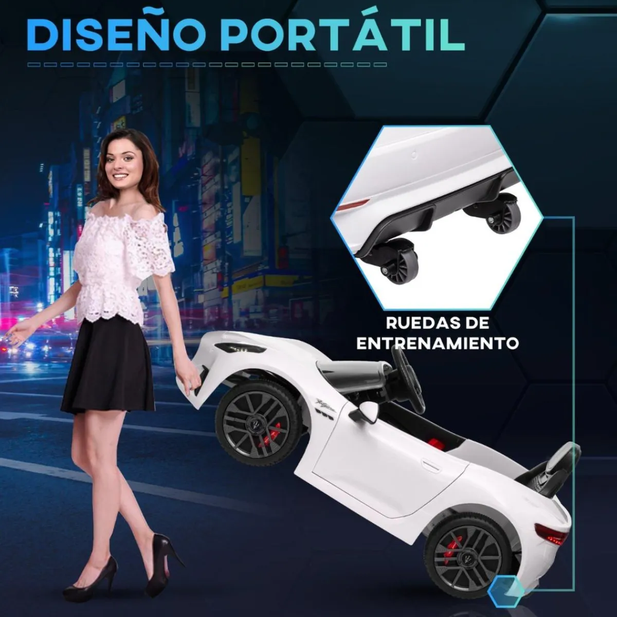 Outlet Maserati Gran Turismo Folgore eléctrico Blanco Vehículos De Batería O A Pedales