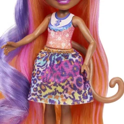 - Enchantimals - Muñeca guepardo Glam Party con accesorios para peinar y mascota ㅤ*MATTEL