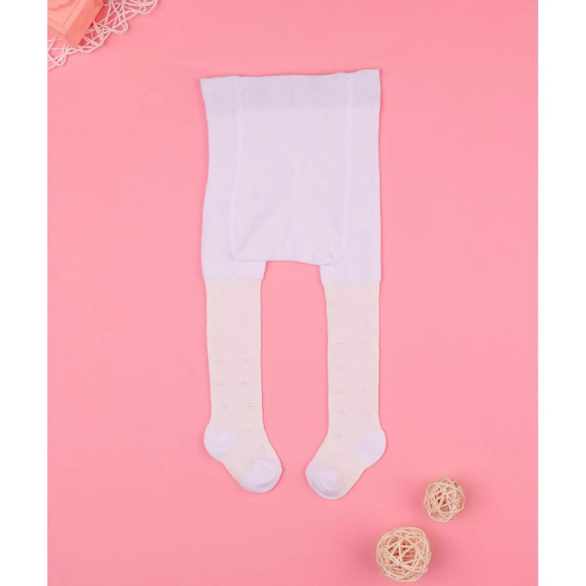 Medias blancas con lazos*Prenatal Best