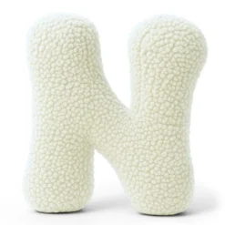 Best - Almohada Infantil con Forma de Letra “M” Color Crema “Bearly M” Descanso·Colchones Y Almohadas