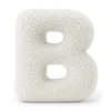 - Almohada Infantil con Forma de Letra “B” Color Blanco Roto “Bearly B”*MEOWBABY New
