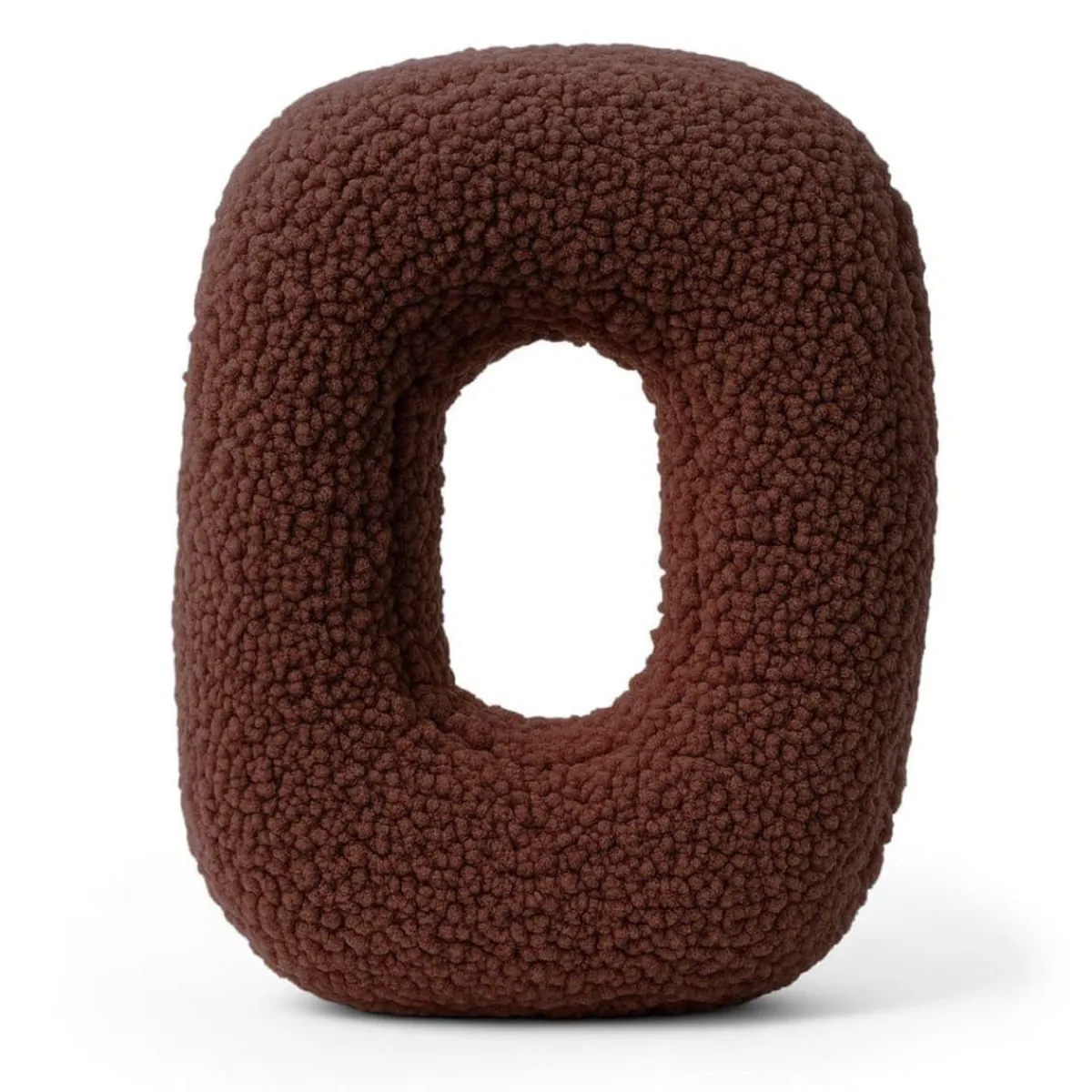 Online - Almohada Infantil con Forma de Letra “O” Color Marrón Oscuro “Bearly O” Descanso·Colchones Y Almohadas