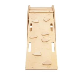 Hot - Mecedora Infantil de Madera Natural con Escalera y Cojín Gris “Medium Dream Rocker Classic” Entretenimiento·Hamacas Y Columpios