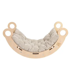 Hot - Mecedora Infantil de Madera Natural con Cojín Beige “Medium Dream Rocker Classic” Entretenimiento·Hamacas Y Columpios