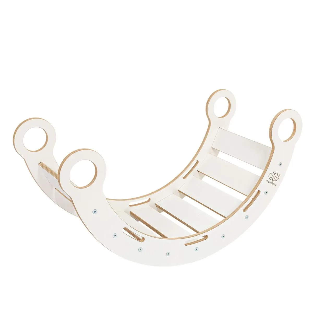 Clearance - Mecedora Infantil Blanca con Escalera “Medium Dream Rocker White Wood” Entretenimiento·Hamacas Y Columpios