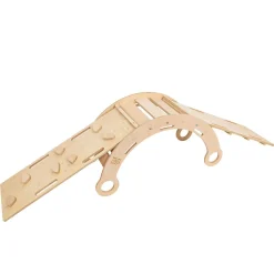 - Mecedora Infantil de Madera Natural con Tobogán, Escalera y Cojín Gris “Medium Dream Rocker Classic”*MEOWBABY Discount