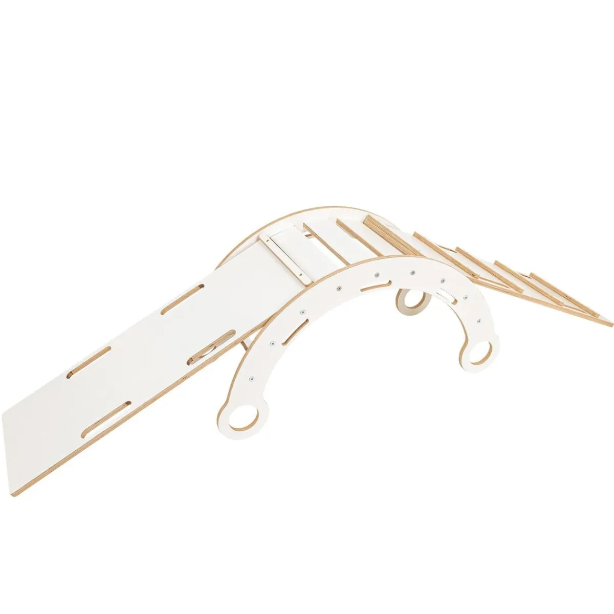 - Mecedora Infantil Blanca con Tobogán y Escalera “Medium Dream Rocker White Wood”*MEOWBABY Best