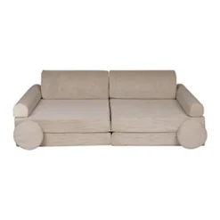 - Sofá de pana Premium infantil beige Entretenimiento·Hamacas Y Columpios|Estilo De Vida