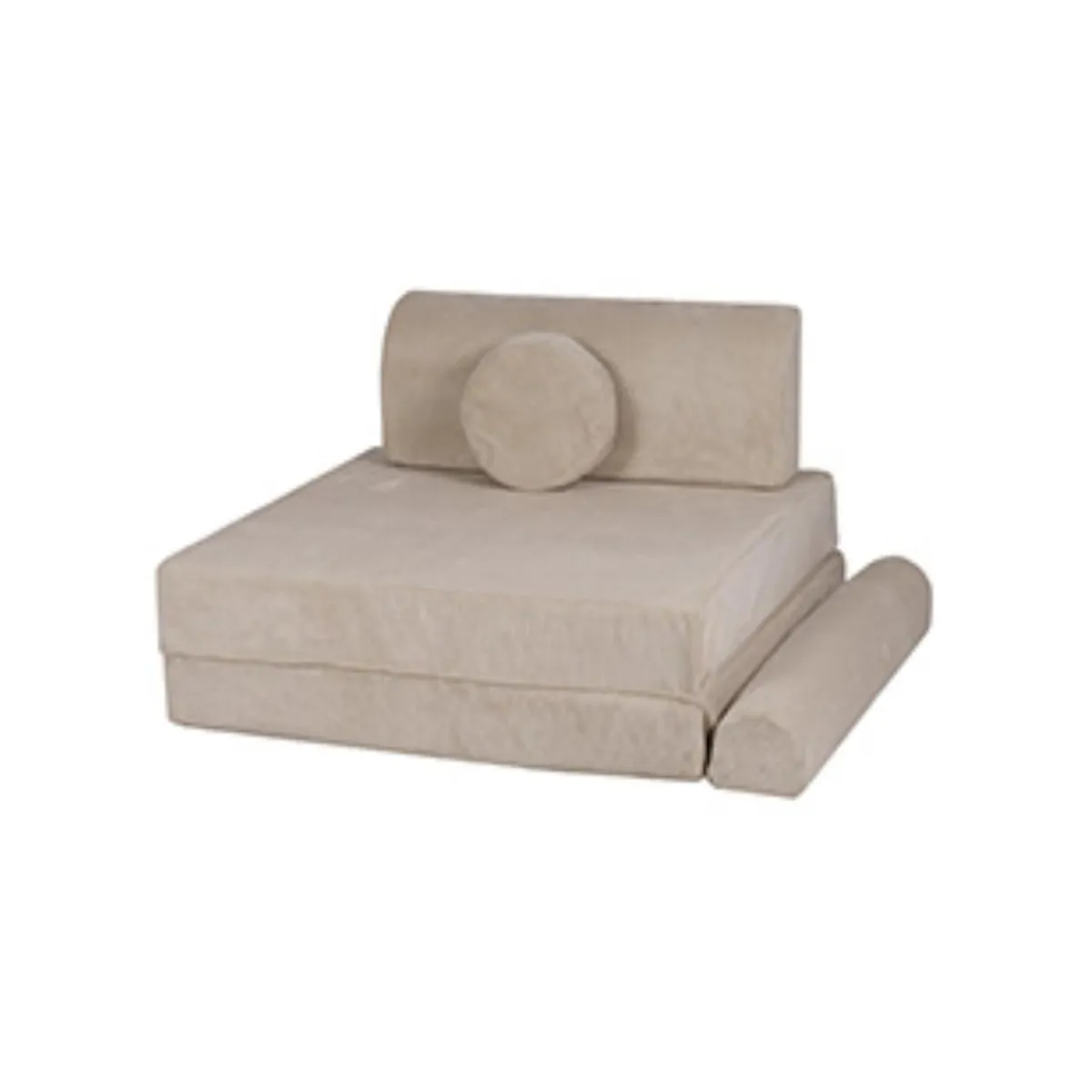 - Sofá de pana Premium infantil beige Entretenimiento·Hamacas Y Columpios|Estilo De Vida