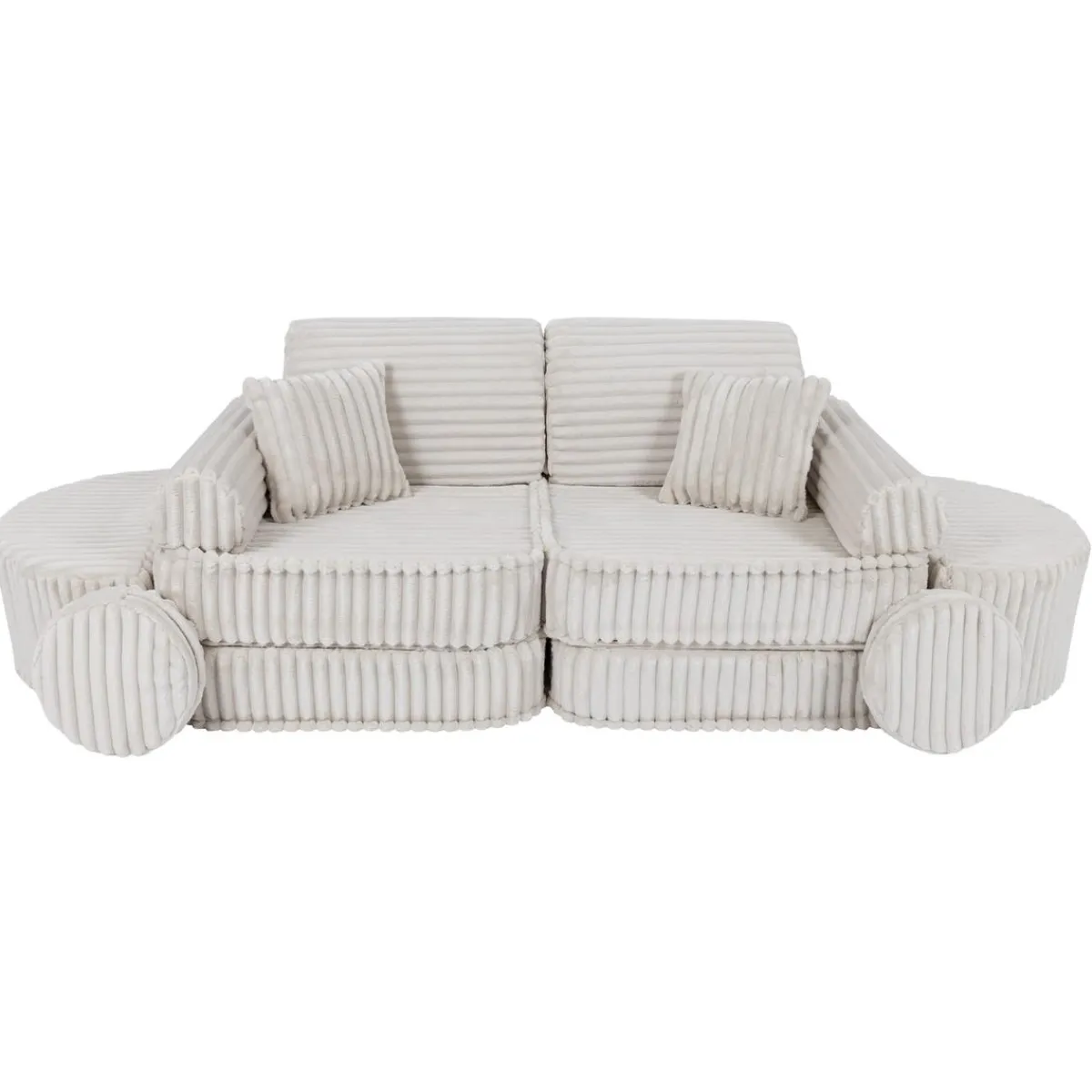 - Sofá Infantil Churros Pocket Max Color Blanco Algodón*MEOWBABY Outlet