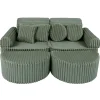 - Sofá Infantil Churros Pocket Max Color Verde Olive Sage*MEOWBABY