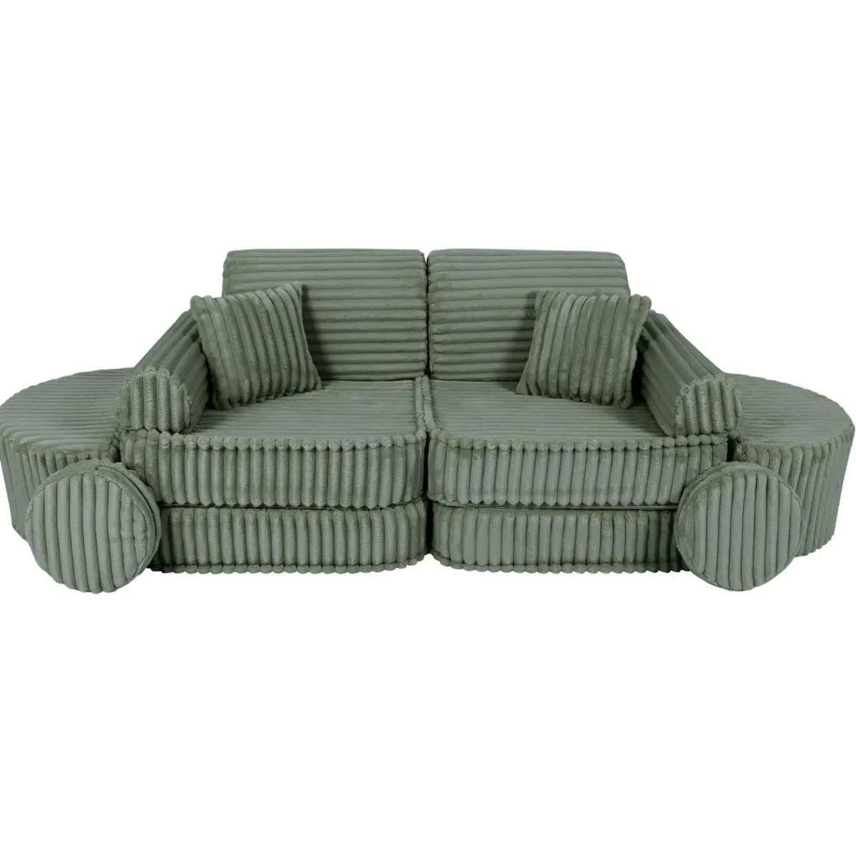 - Sofá Infantil Churros Pocket Max Color Verde Olive Sage*MEOWBABY