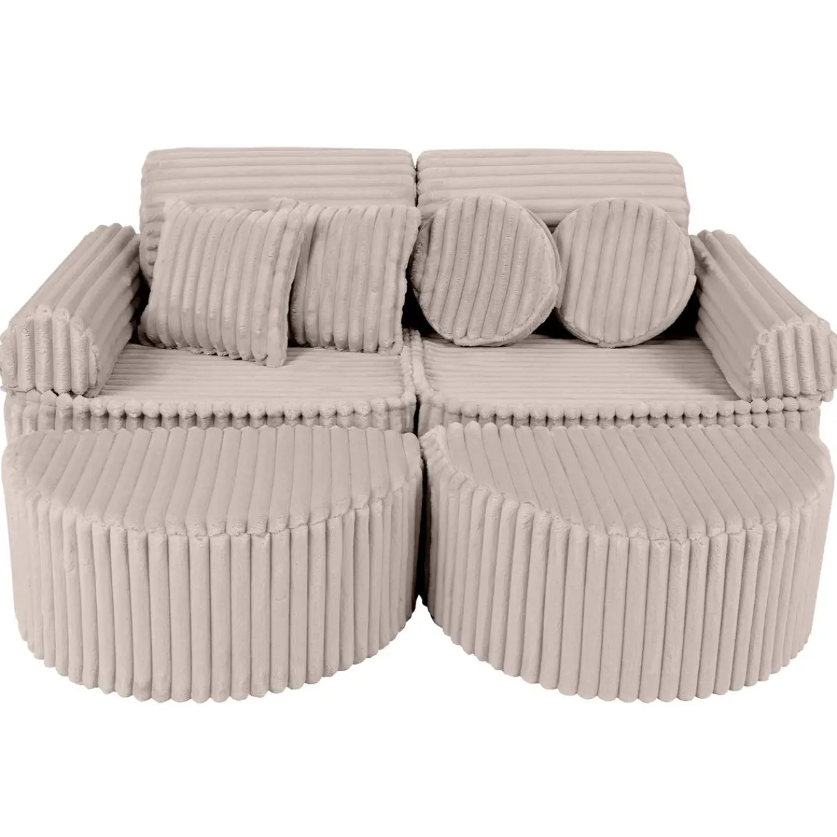 Online - Sofá Infantil Churros Pocket Max Color Beige Pebble Entretenimiento·Hamacas Y Columpios|Estilo De Vida